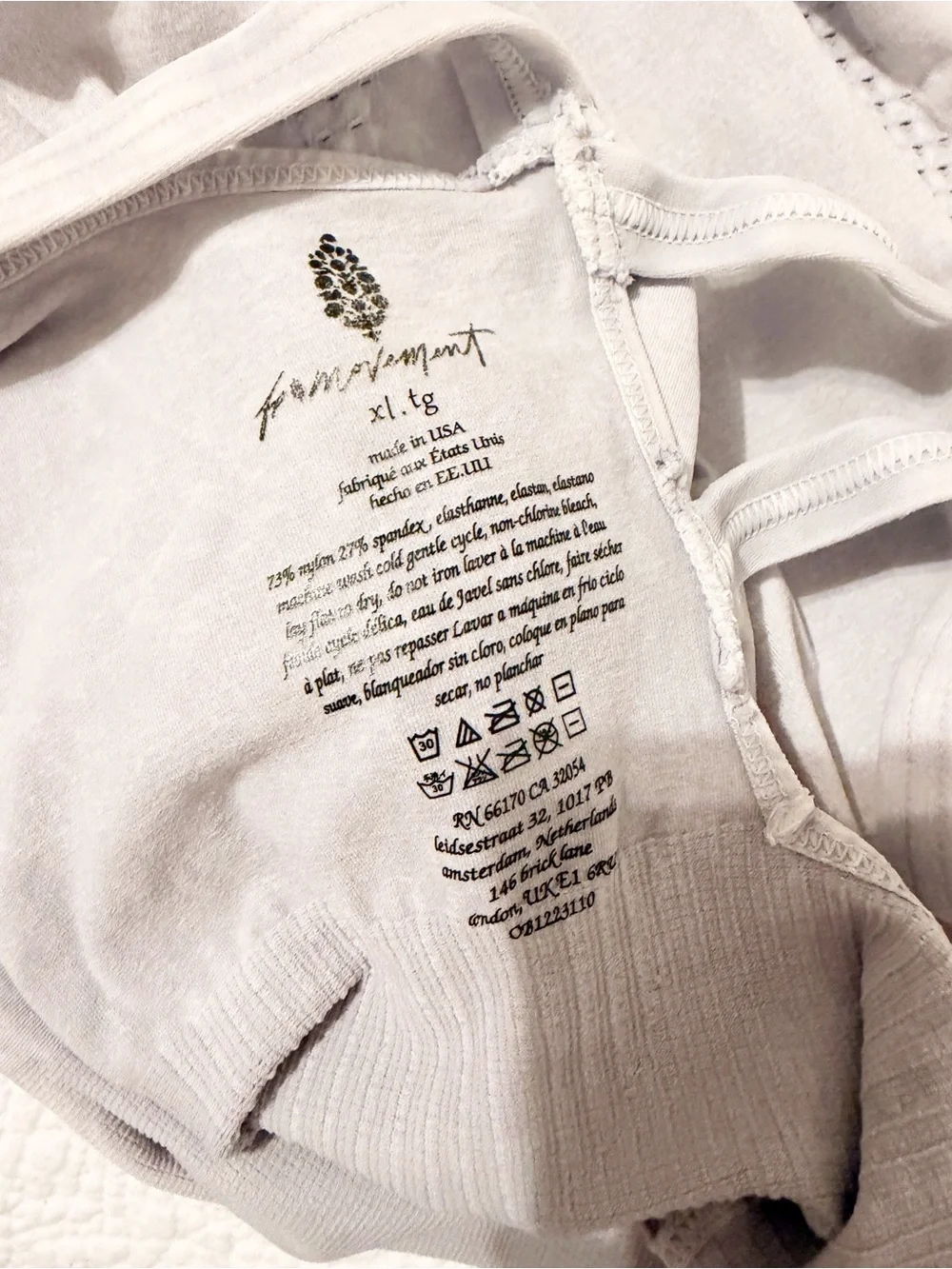 NEW Free People Movement Good Karma Onesie Jumpsuit Ice Grey Sleeveless XL